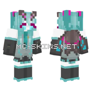 Hatsune Mothiku Minecraft skin