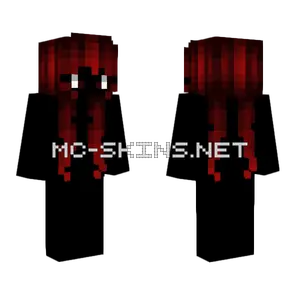 Hb Curly Back Pigtails Dark Red Fade Minecraft skin