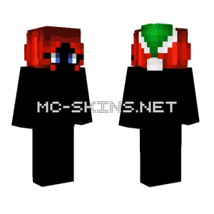 Hb Short Red W Hat Minecraft skin