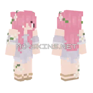 Hbrgs Pink Hair Girl Minecraft skin