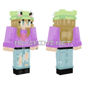 Heart Sweater Girl Minecraft skin