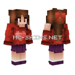 Heart Sweater Girl Minecraft skin