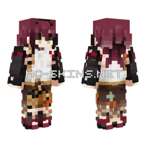 Heizou Genshin Impact Minecraft skin