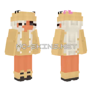 Hello Kitty Beanie Girl Minecraft skin