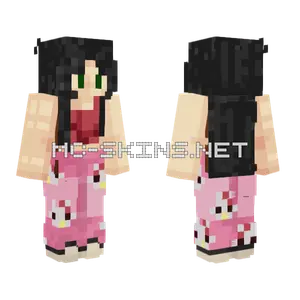 Hello Kitty Girl Minecraft skin