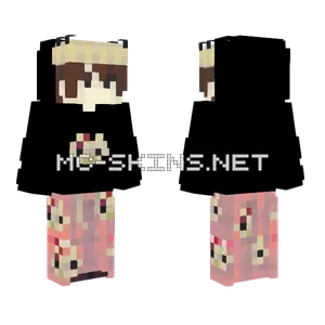 Hello Kitty Hoodie and Beanie Minecraft skin
