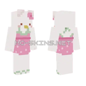 Hello Kitty Strawberry Dress Minecraft skin