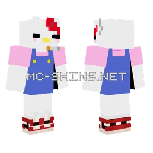 Hello Kitty With Cigarette Minecraft skin