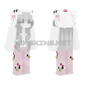 Hellokitty White Minecraft skin