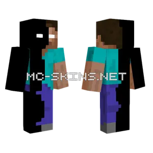 Herobrine Corrupted Minecraft skin