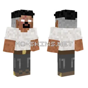 Herobrine Retired Minecraft skin