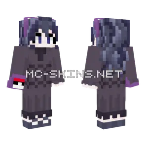 Hex Maniac Gen VI Pokemon Trainer Minecraft skin