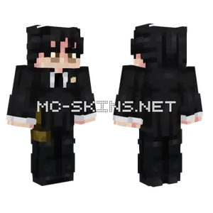 Higuruma Black Outfit Minecraft skin