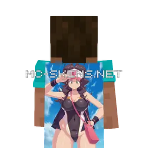 Hilda Swimsuit cape, outside and lining