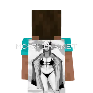 Hinata Hyuga Bikini cape, outside and lining