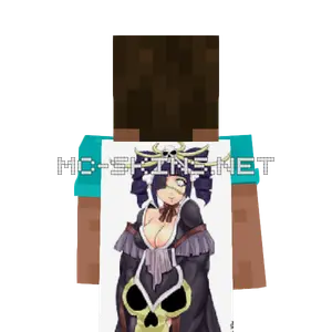 Hinata Hyuga Kimono cape, outside and lining