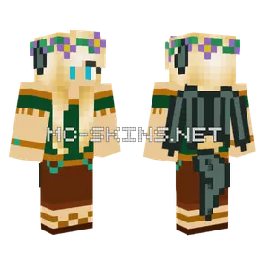 Hippie Dragon Girl Minecraft skin