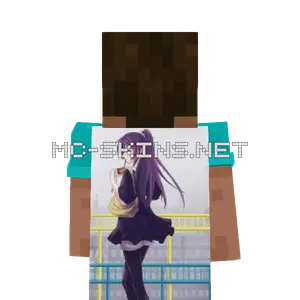 Hitagi Senjougahara Dress cape, outside and lining