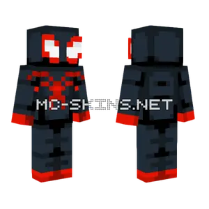Hive Styled Miles Morales Minecraft skin