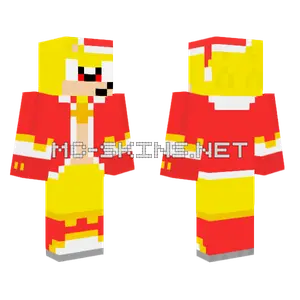 Holiday Cheer Super Sonic Minecraft skin