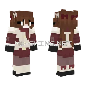 Holly Jolly Christmas Girl Minecraft skin