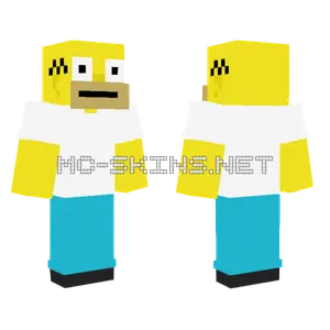 Homer Simpson Minecraft skin