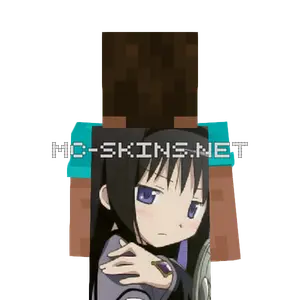 Homura Akemi cape, outside and lining