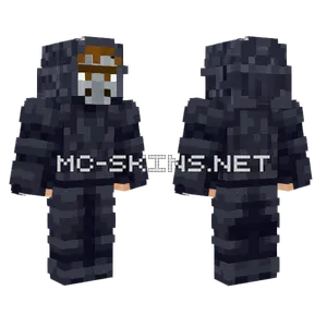 Hooded Person Villager Mask Minecraft skin