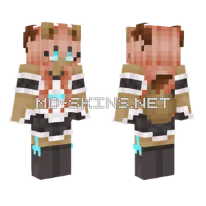 Horned Neko Girl Minecraft skin