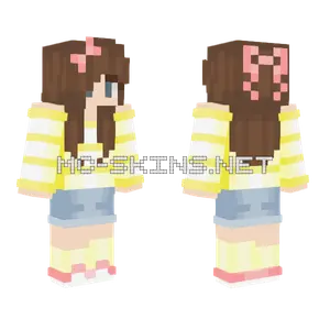 Hot Cocoa Spring Outfit Minecraft skin