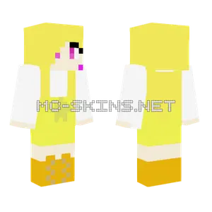 Human Rockstar Chica Minecraft skin