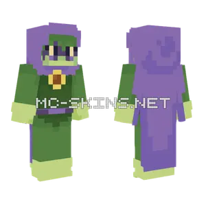 Humanized Green Shadow PVZH Minecraft skin