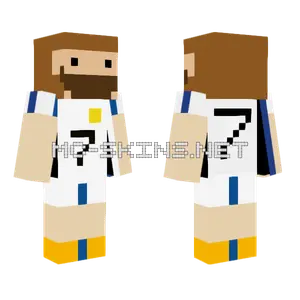 Ibai Real Madrid Outfit Minecraft skin