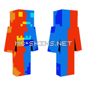 Ice And Fire Guy Minecraft skin