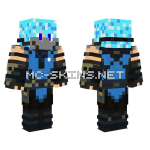 Ice Boy Sub Zero Minecraft skin