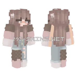 Ice Cream Stripes Minecraft skin