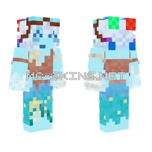 Ice Elemental Creature Minecraft skin