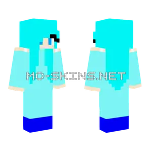 Ice Girl Minecraft skin
