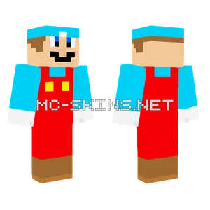 Ice Mario Minecraft skin