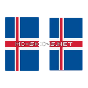 Iceland Flag cape, outside and lining