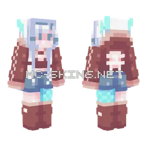 Icy Girl Minecraft skin