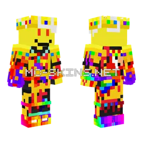 Immortal Gold Angry Demon Minecraft skin