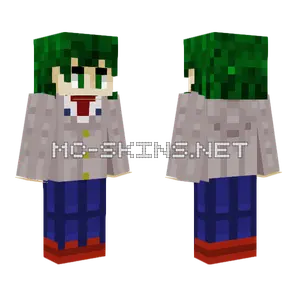 Improved Deku My Hero Academia Minecraft skin