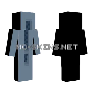 Inactive Grey Figure Minecraft skin