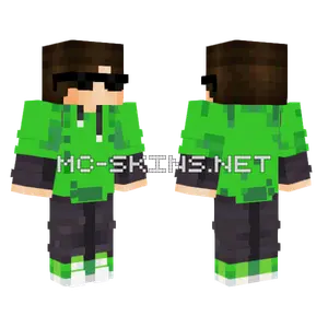 Indiwidualny Green Outfit Minecraft skin