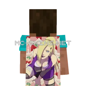 Ino Yamanaka Ninja cape, outside and lining