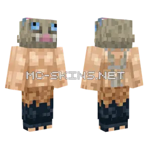 Inosuke Hashibira Minecraft skin