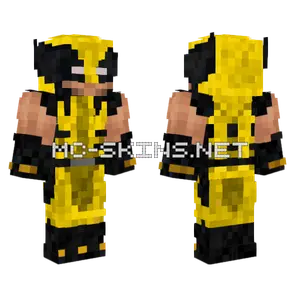 Insomniac Wolverine Battle Suit Minecraft skin