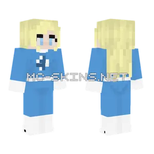 Invisible Woman Negative Minecraft skin