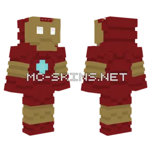 Iron Man 1 Minecraft skin